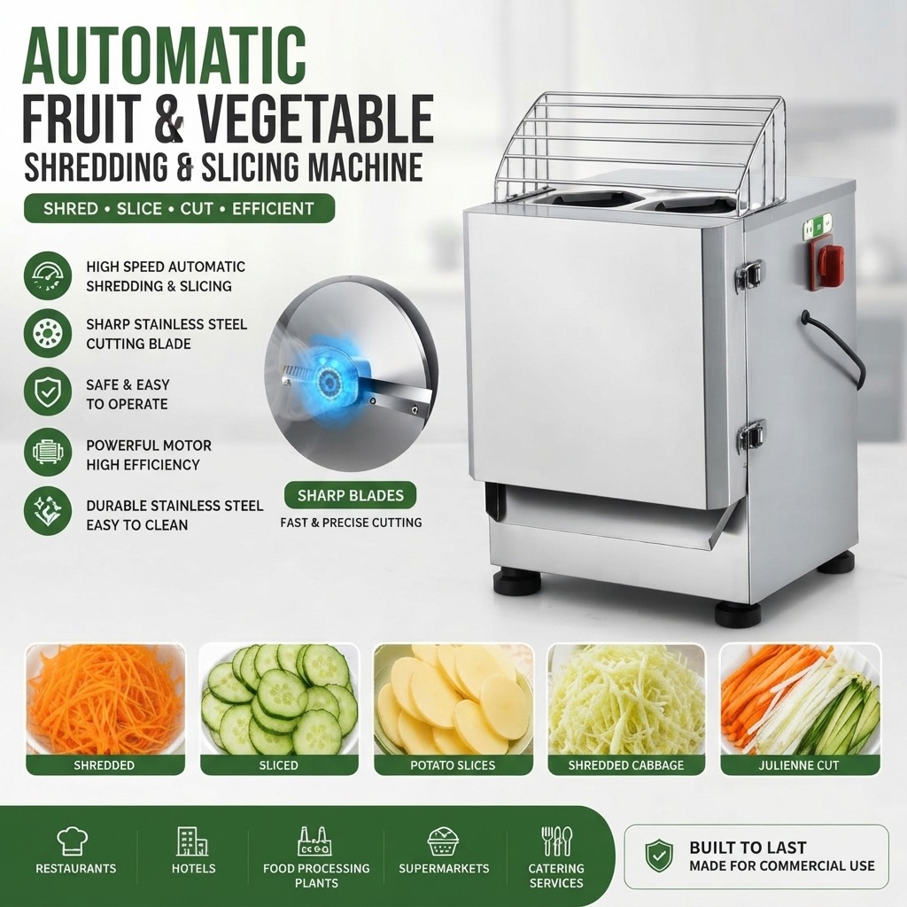 Automatic Fruit and Vegetable Shredding & Slicing Machine - Your Equipment Suppliers