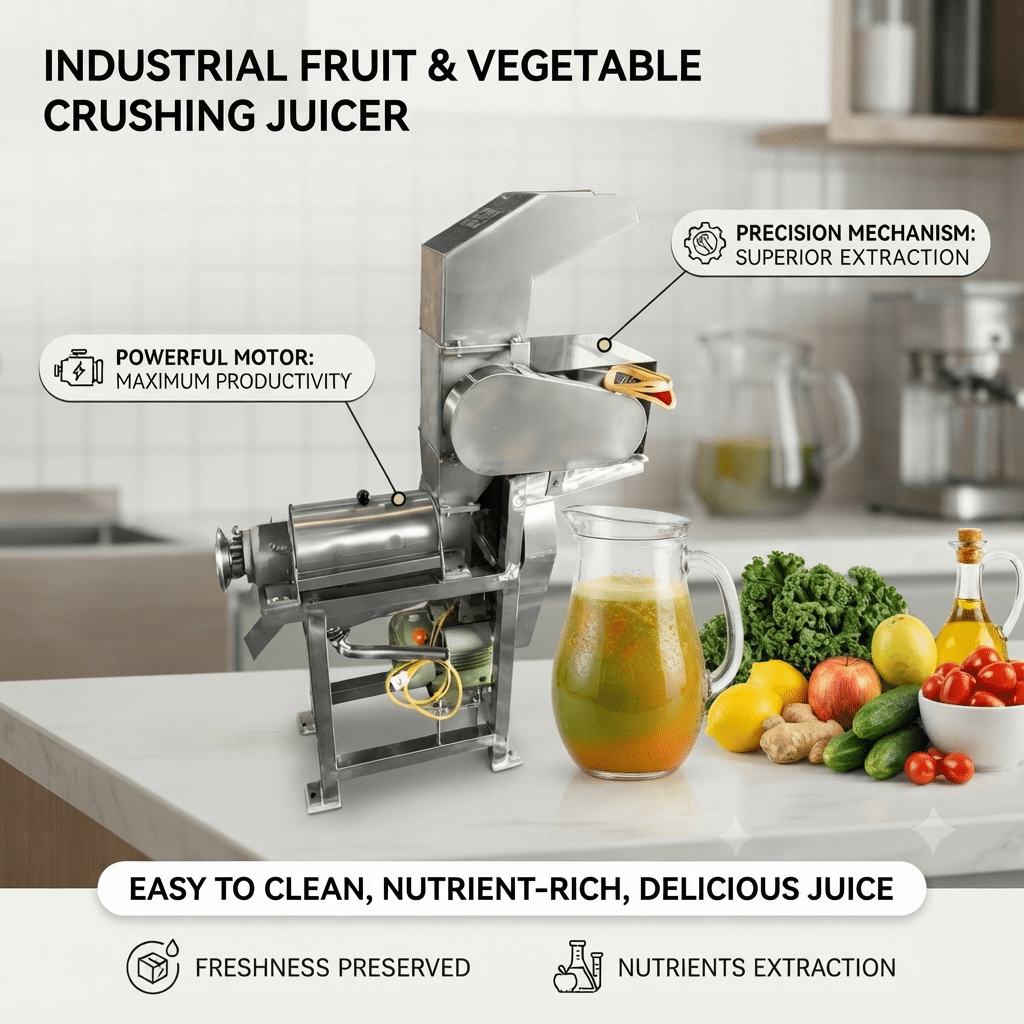 Heavy Duty Industrial Fruit Crushing Juicer Machine- Your Equipment Suppliers