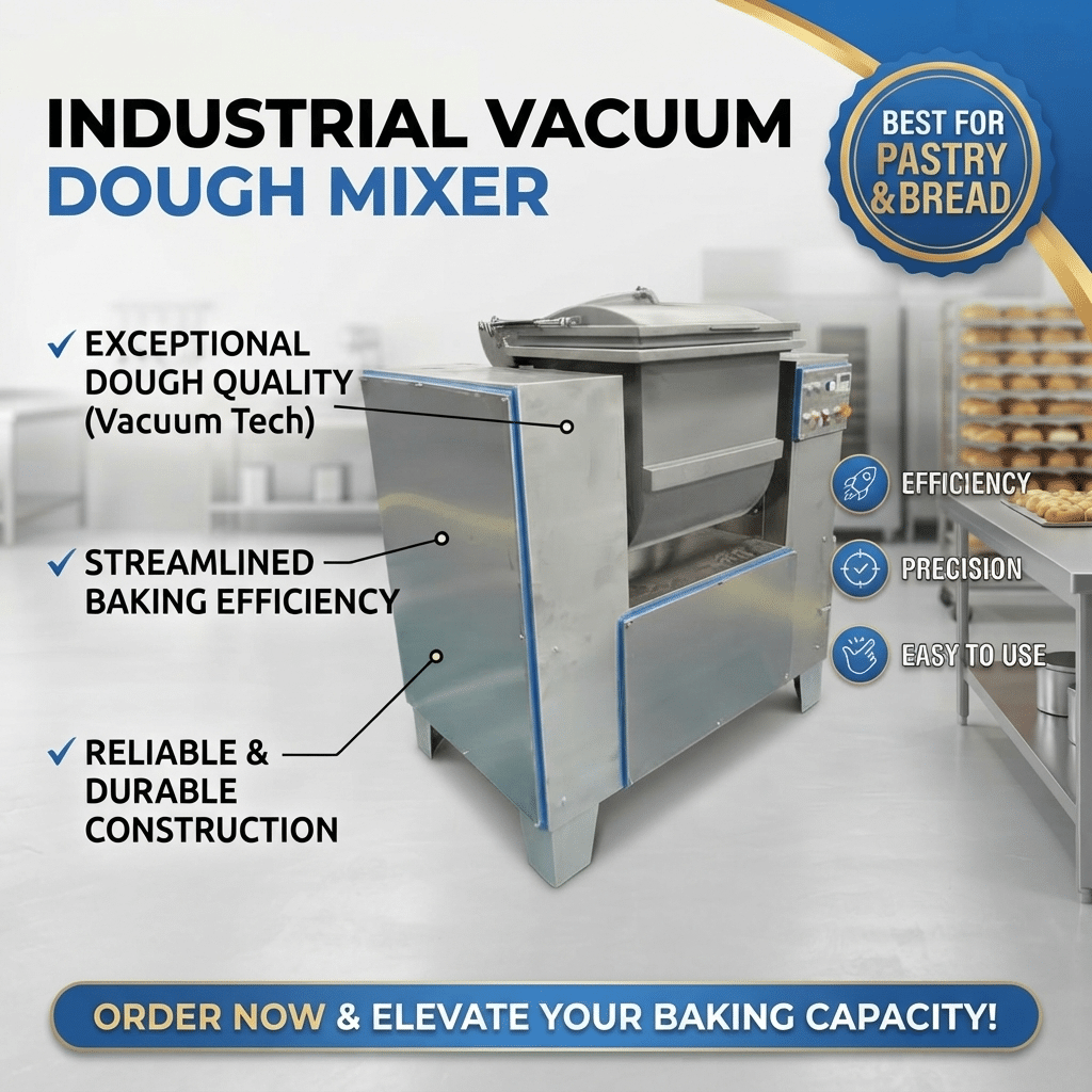 Vacuum Dough Mixer- Your Equipment Suppliers