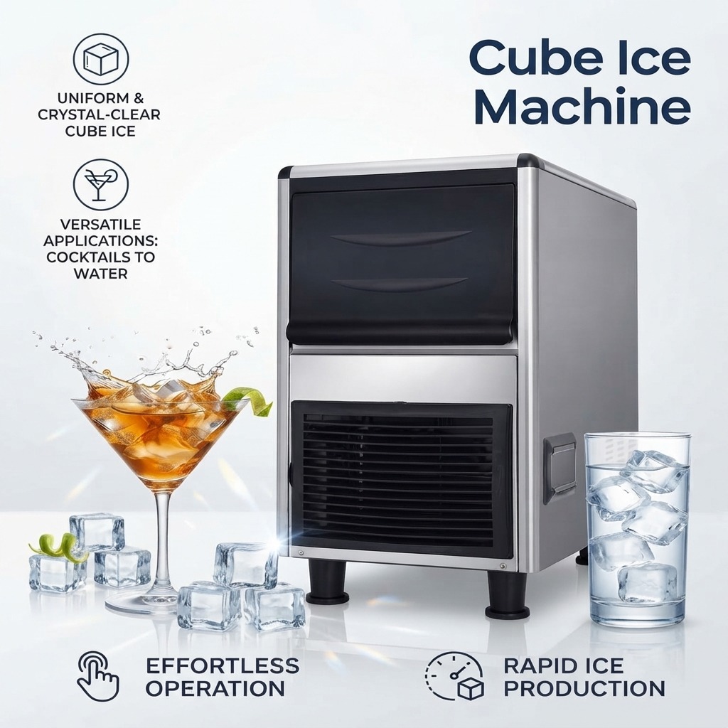 Vertical Cube Ice Machine - Your Equipment Suppliers