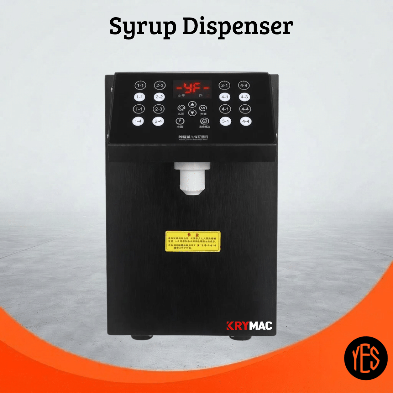 Syrup Dispenser- Your Equipment Suppliers