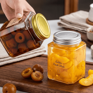 Hexagonal Glass Jars- Your Equipment Suppliers