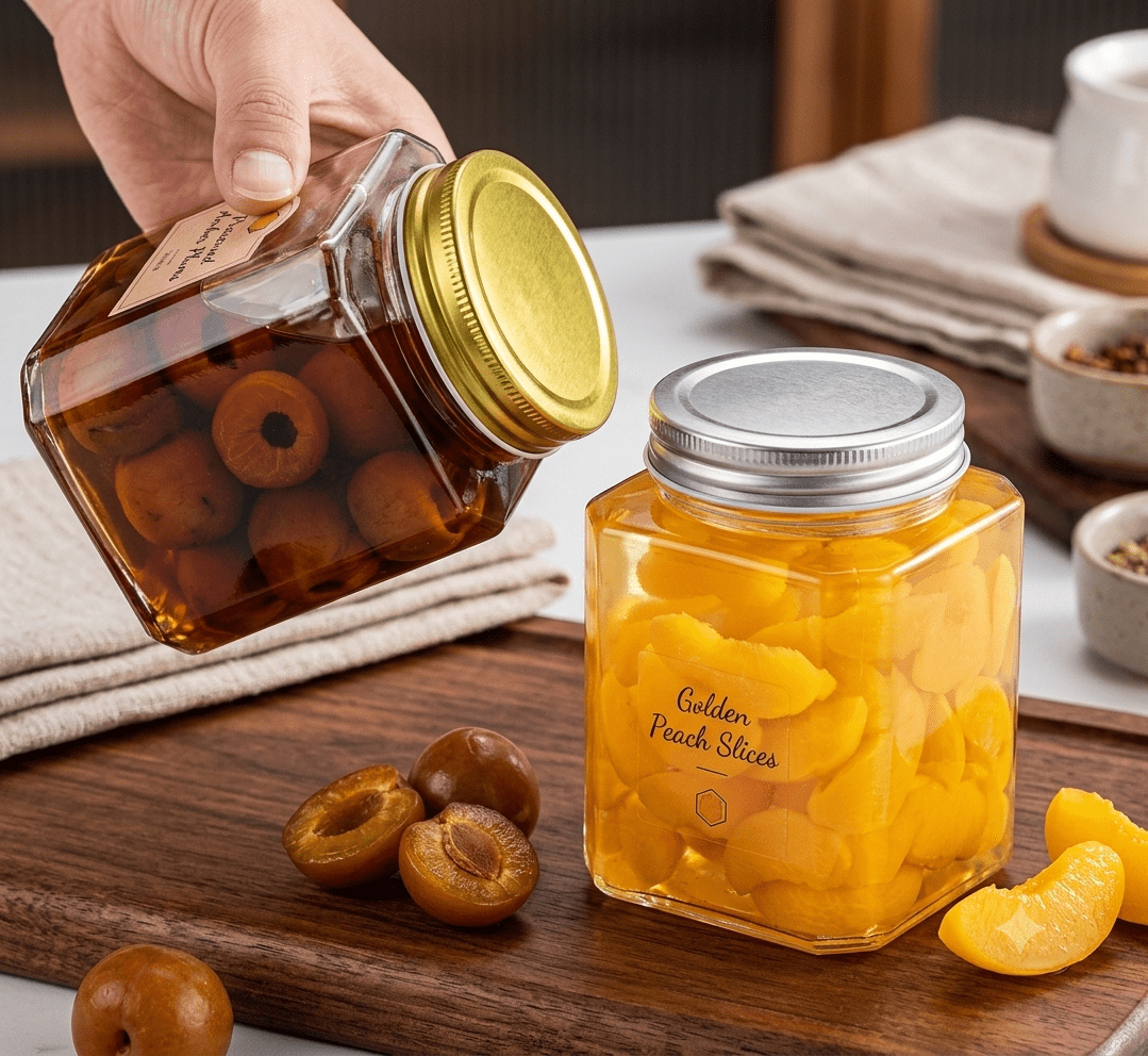 Hexagonal Glass Jars- Your Equipment Suppliers