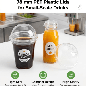 Clear 78 mm Cold Drink Lid