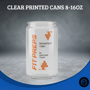 Clear Printed Cans- Your Equipment Suppliers