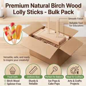 Premium Wooden Lolly Sticks - Your Equipment Suppliers