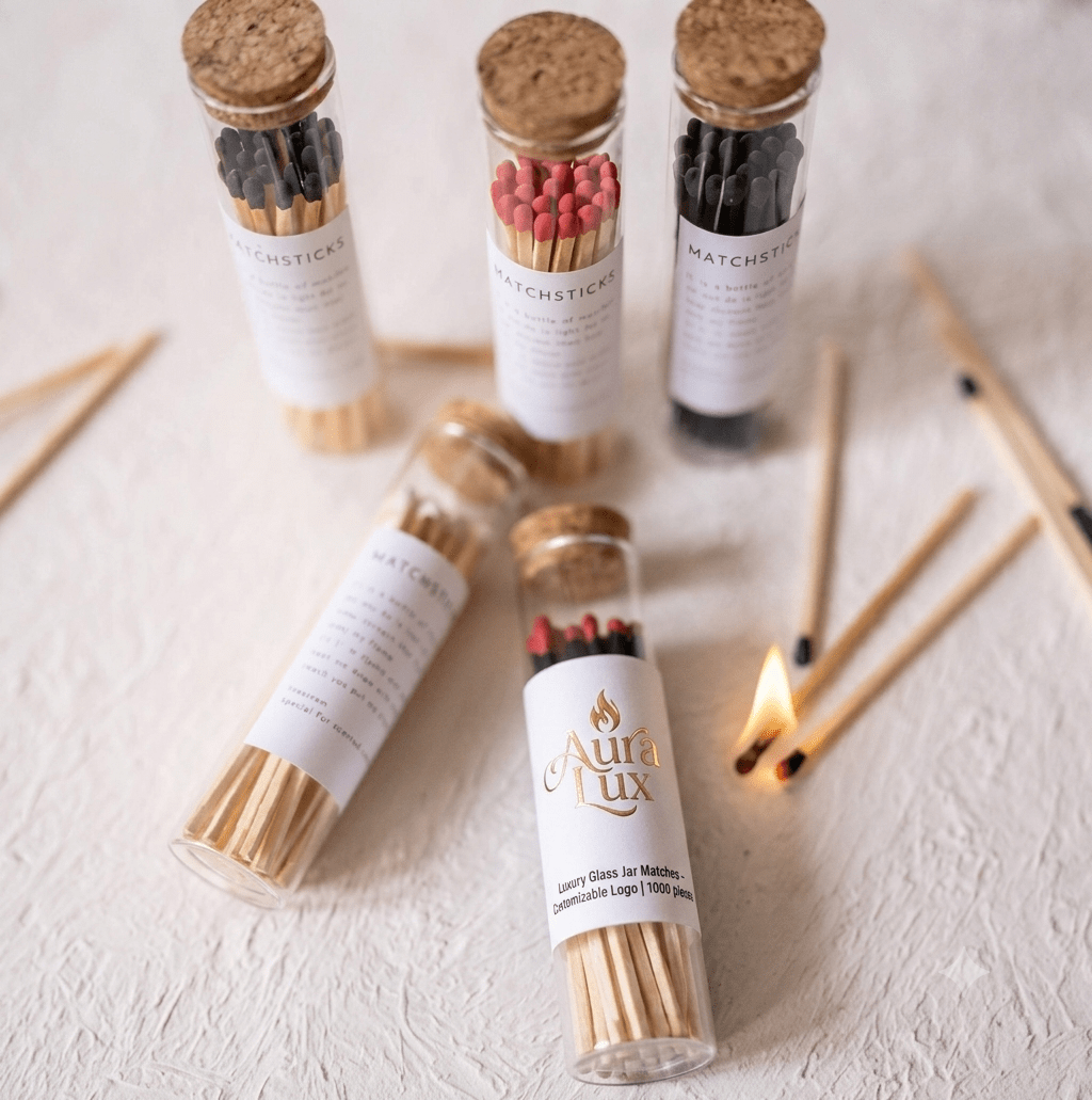 Luxury Glass Jar Matches