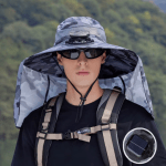 Neck Protecting Fishing Solar Powered Hat