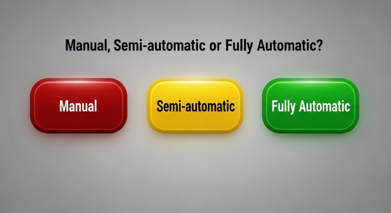 Manual, Semi-automatic, or Fully Automatic? - Your Equipment Suppliers