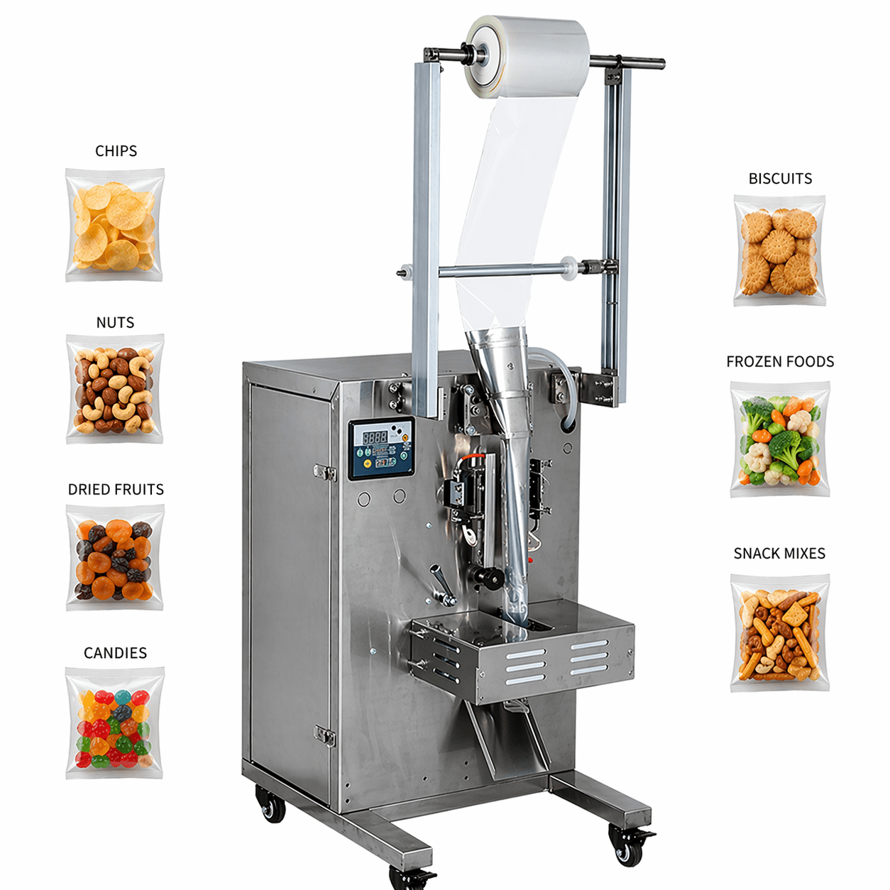 Vertical Form Fill Seal Machine (Irregular & Large Items)