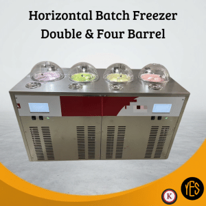 Commercial Horizontal Batch Freezer | Double & Four Barrel