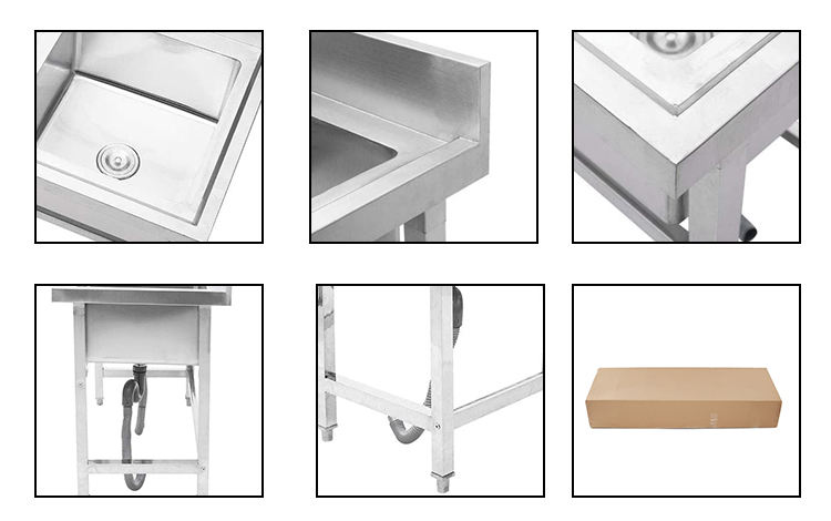 Commercial Stainless Steel Double Bowl Kitchen Sink Station - Your Equipment Suppliers