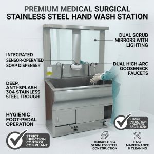 Medical Surgical Stainless Steel Hand Wash Station