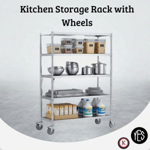Kitchen Storage Rack with Wheels - Your Equipment Suppliers