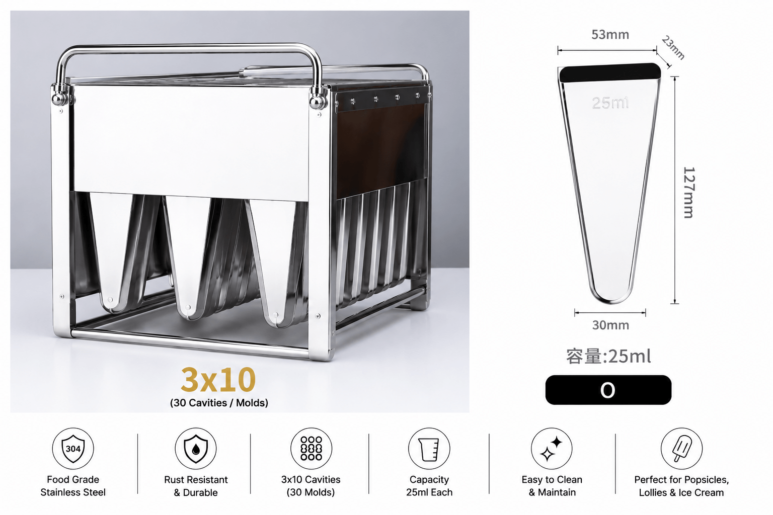 Popsicle Moulds | Model O