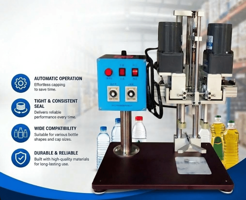 Automatic bottle capping- your equipment suppliers